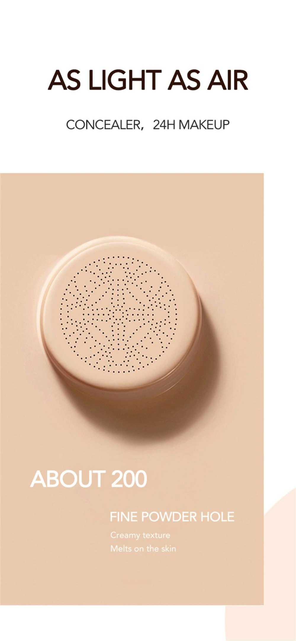 Funki Findz | Makeup | Mushroom Head Air Cushion Makeup Cream 2 Pcs