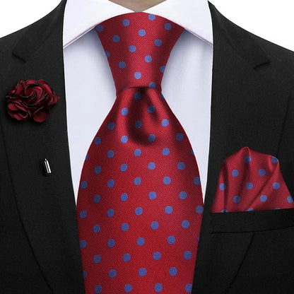 Funki Findz | Neckties | Mens 3Pcs Tie Set | Tie Hanky Corsage