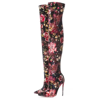 Funki Findz | Boots | Women's Over Knee Stretch Stiletto Boots