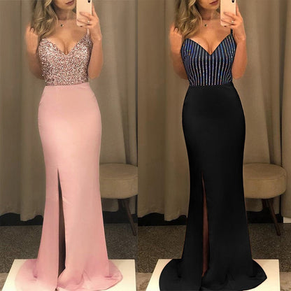 Funki Findz | Dresses | Women's Long Sequin Prom Party Dress