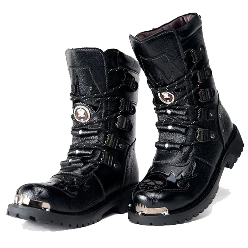 Funki Findz | Boots | Men's Genuine Leather Motorcycle Boots