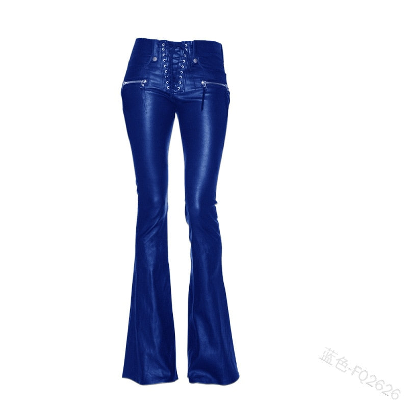 Funki Findz | Pants | Women's Elegant Chic Faux Leather Pants