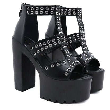 Funki Findz | Shoes | Women's Gothic Summer Platform Sandals