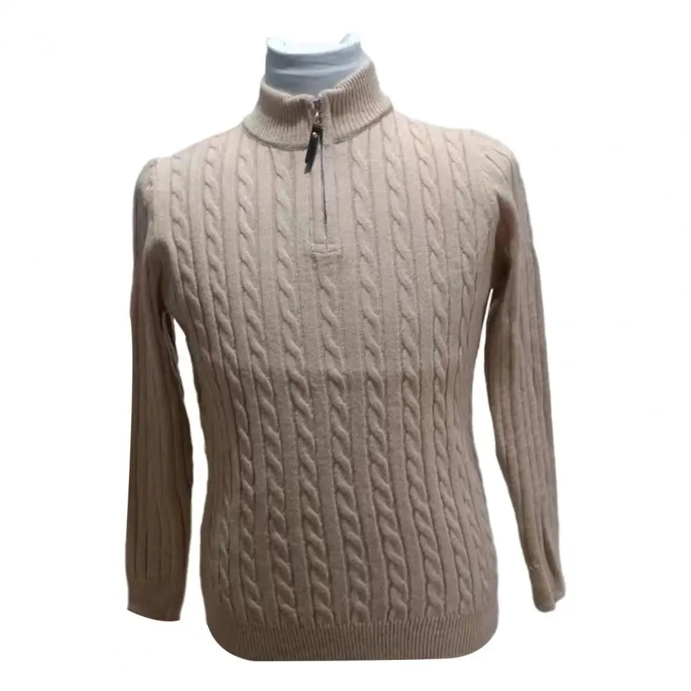 Funki Findz | Sweaters | Men's Slim Mock Neck Knitted Pullovers