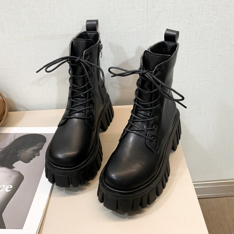 Funki Findz | Boots | Women's Gothic Punk Chunky Platform Boot