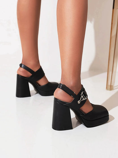 Funki Findz | Shoes | Women's High Stylish Chunky Dress Shoes