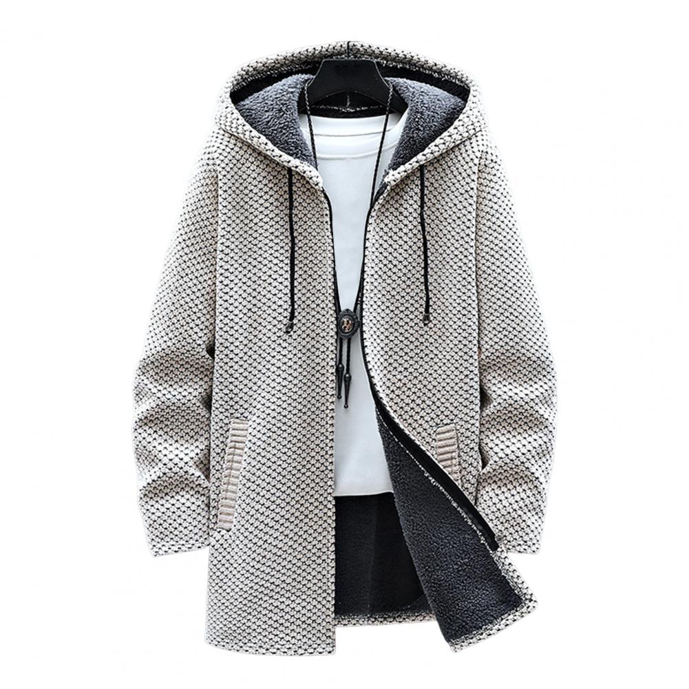 Funki Findz | Jackets | Men's Warm Drawstring Hooded Overcoat