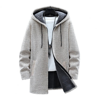 Funki Findz | Jackets | Men's Warm Drawstring Hooded Overcoat