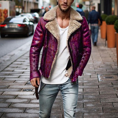 Funki Findz | Jackets | Men's Faux Fur, Faux Leather Jacket