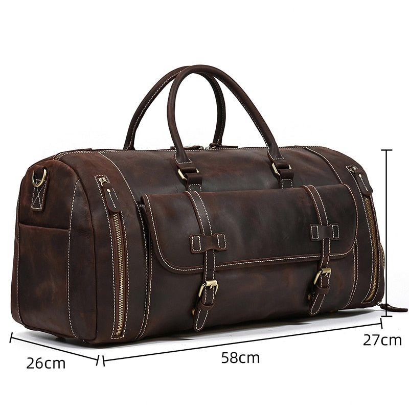 Funki Findz | Bags | Travel Bags | Men's Leather Overnight Bag