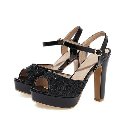 Funki Findz | Shoes | Women's Gold Silver High Chunky Sandals