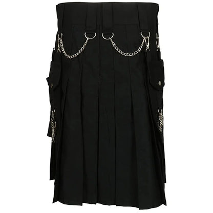 Funki Findz | Skirts | Men's Gothic Kendo Pocket Chain Link Kilts