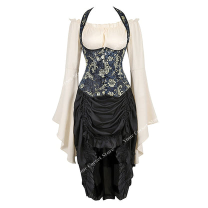 Funki Findz | Dresses | Women's Steampunk Top Corset Skirt Set