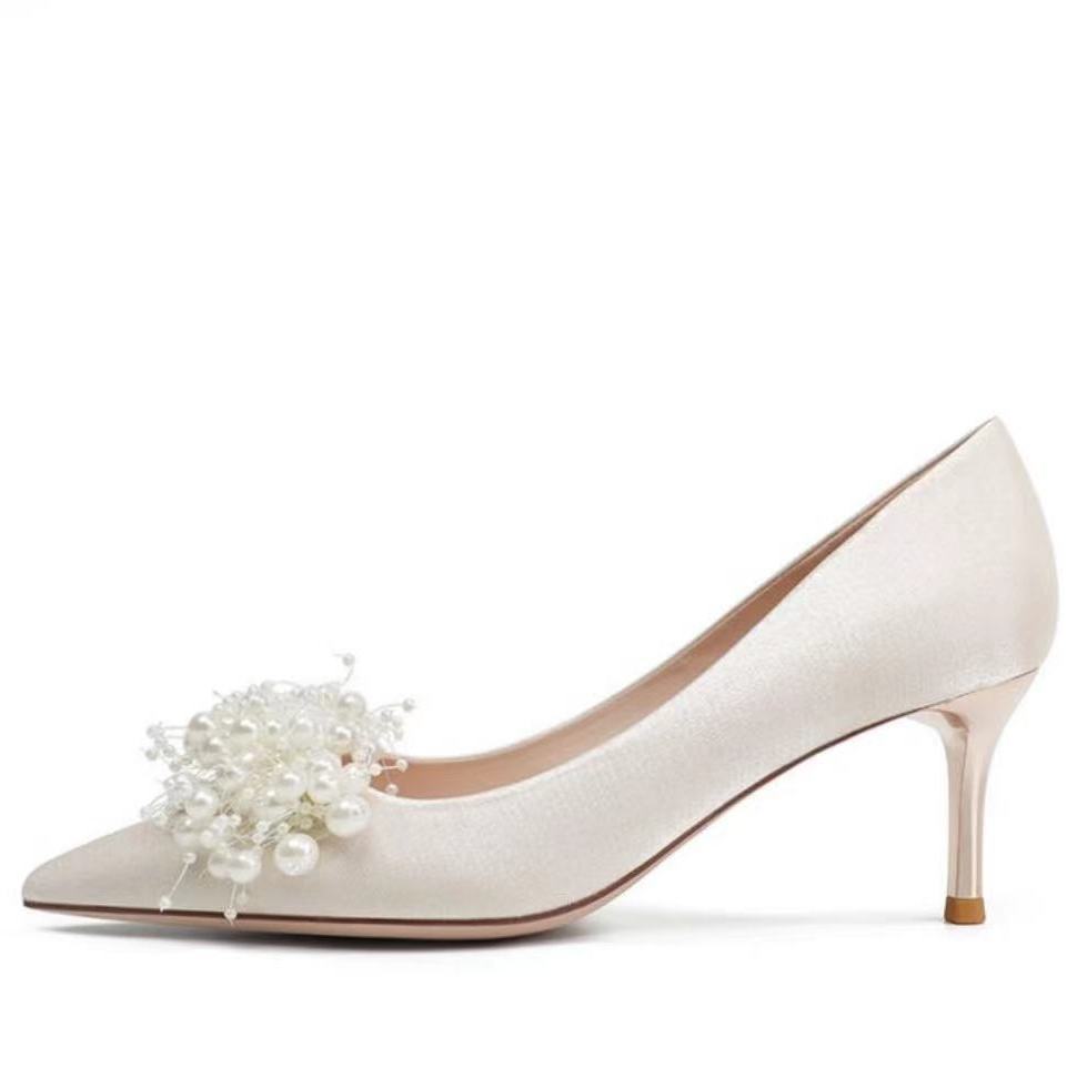 Funki Findz | Shoes | Women's French-Style Pearl Bridal Shoes