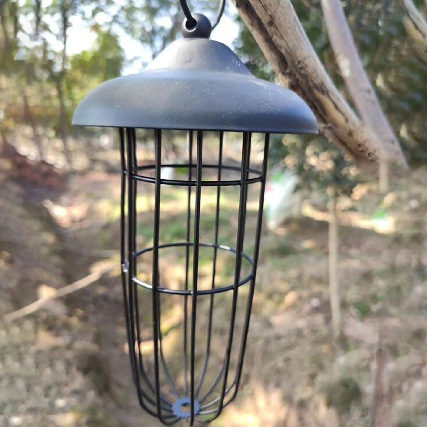 Funki Findz | Bird Feeders | Hanging Bird Seed Feeder | Metal