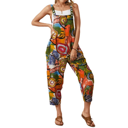 Funki Findz | Pants | Women's Boho Loose Fit Wide Leg Romper