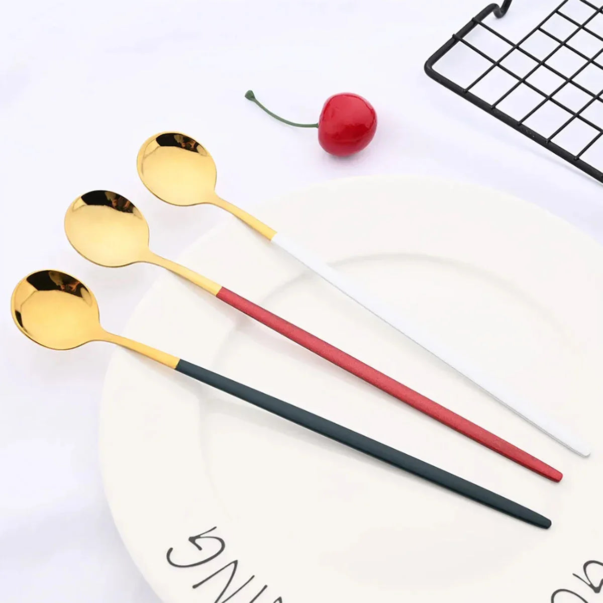 Funki Findz | Spoons | 6pcs Long Handle Ice Cream Soda Spoon