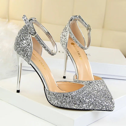 Funki Findz | Shoes | Women's Sparkly Glitter Wedding Sandals