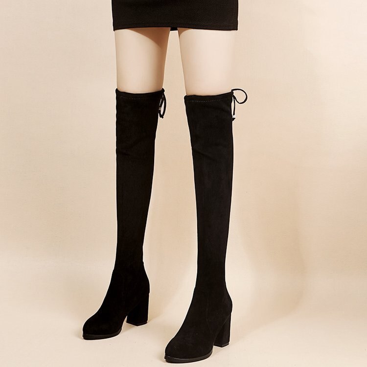 Funki Findz | Boots | Women's Thigh High Block Heel Boots 4|6|8