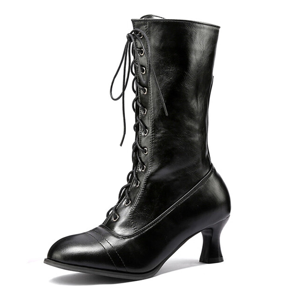 Funki Findz | Boots | Women's Victorian Style Lace Up Boots