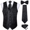 Funki Findz | Vests | Men's Formal 5 Pcs Silk Waistcoat Tie Sets