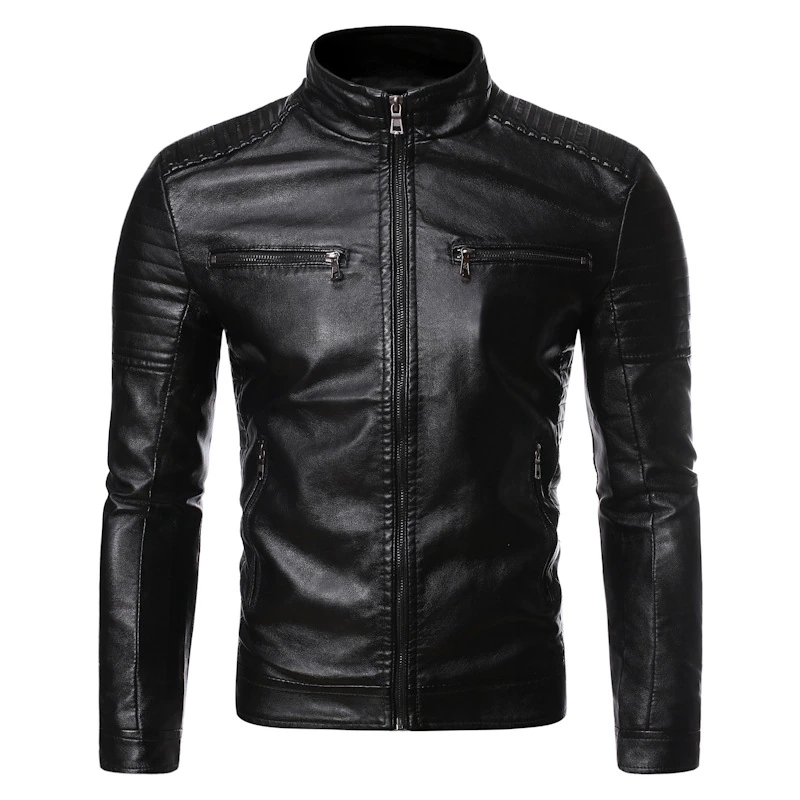 Funki Findz | Jackets | Men's Motorcycle Faux Leather Jacket