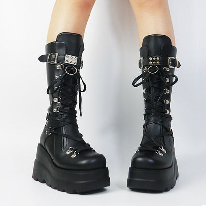 Funki Findz | Boots | Women's New Gothic Style Platform Boots