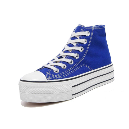 Funki Findz | Boots | Women Canvas LaceUp Thick Sole Sneaker