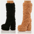 Funki Findz | Boots | Women's Knee-High Fuzzy Platform Boots