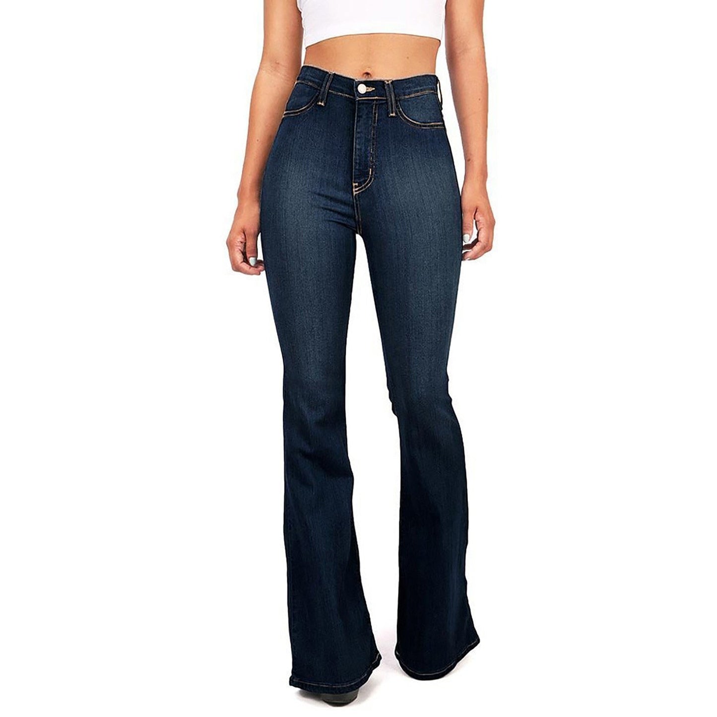 Funki Findz | Pants | Women's High Waist Slim Fit Bootleg Jeans