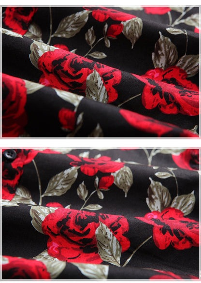 Funki Findz | Shirts | Men's Floral Print Long Sleeved Dress Shirt