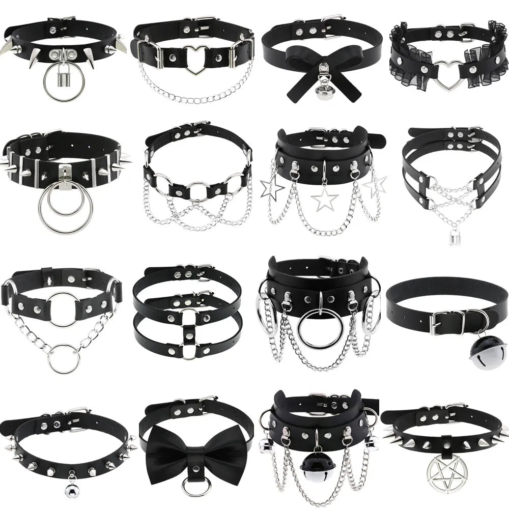 Funki Findz | Necklaces | Women's Punk Goth Choker Necklaces