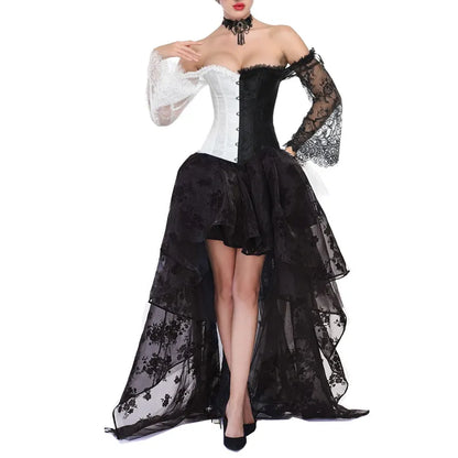 Funki Findz | Dresses | Women's Gothic Punk Corset Skirt Sets