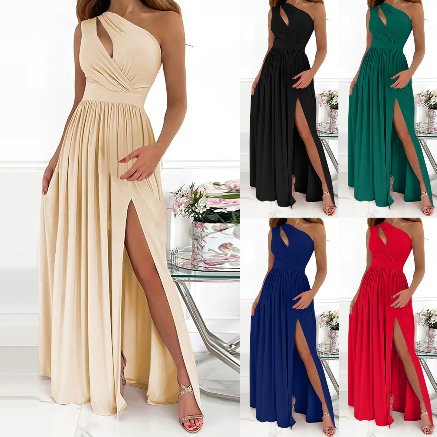 Funki Findz | Dresses | Women's One Shoulder Cocktail Dresses