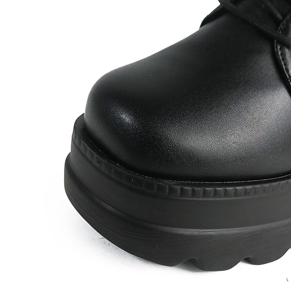 Funki Findz | Boots | Women's Punk Platform Ankle Wedge Boots