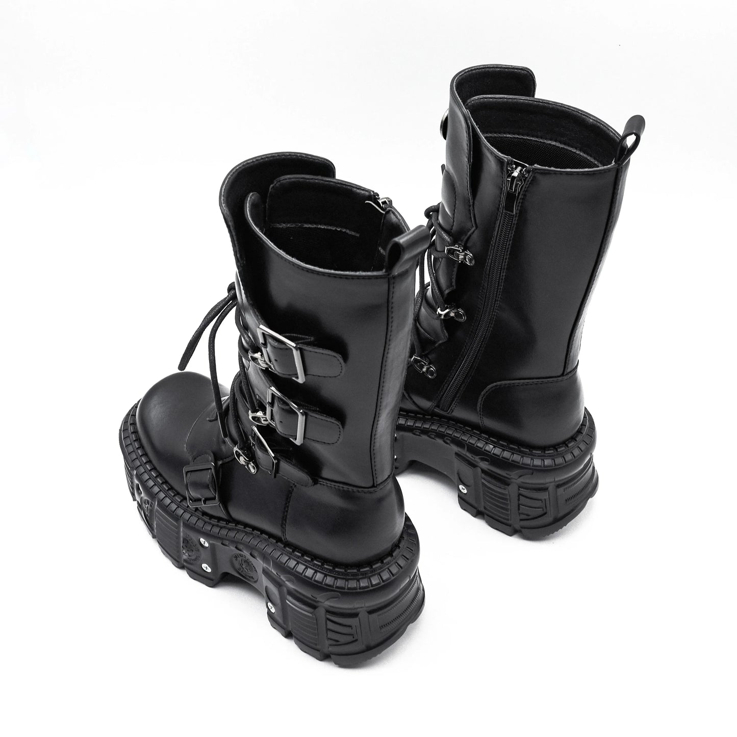 Funki Findz | Boots | Women's Punk Style Lace-up Platform Boot