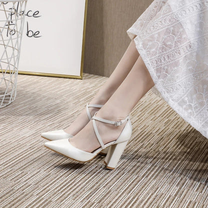 Funki Findz | Shoes | Women's Elegant Cross Strap Bridal Shoes