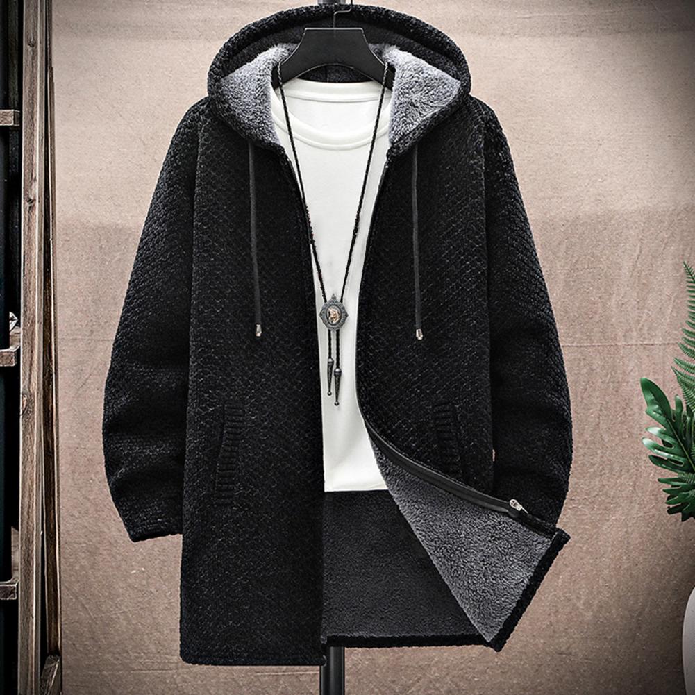 Funki Findz | Jackets | Men's Warm Drawstring Hooded Overcoat