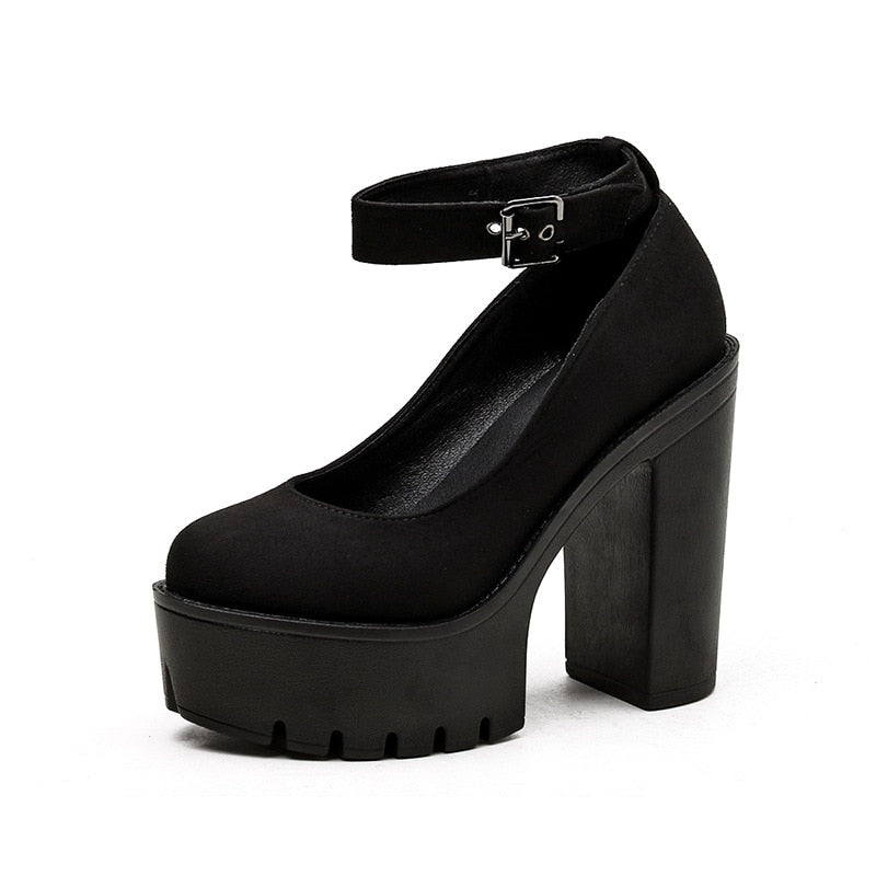 Funki Findz | Shoes | Women's High Buckle Strap Lolita Platforms