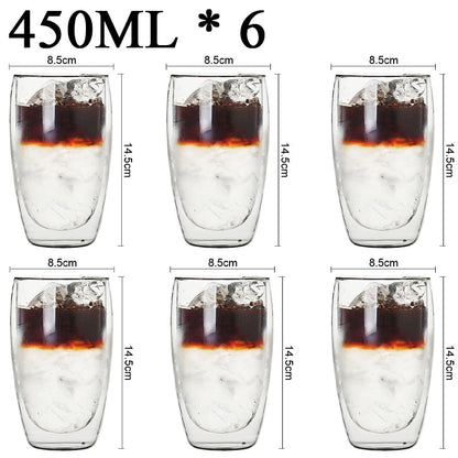 Funki Findz | Cups | Glass Double Wall Borosilicate Mug Sets