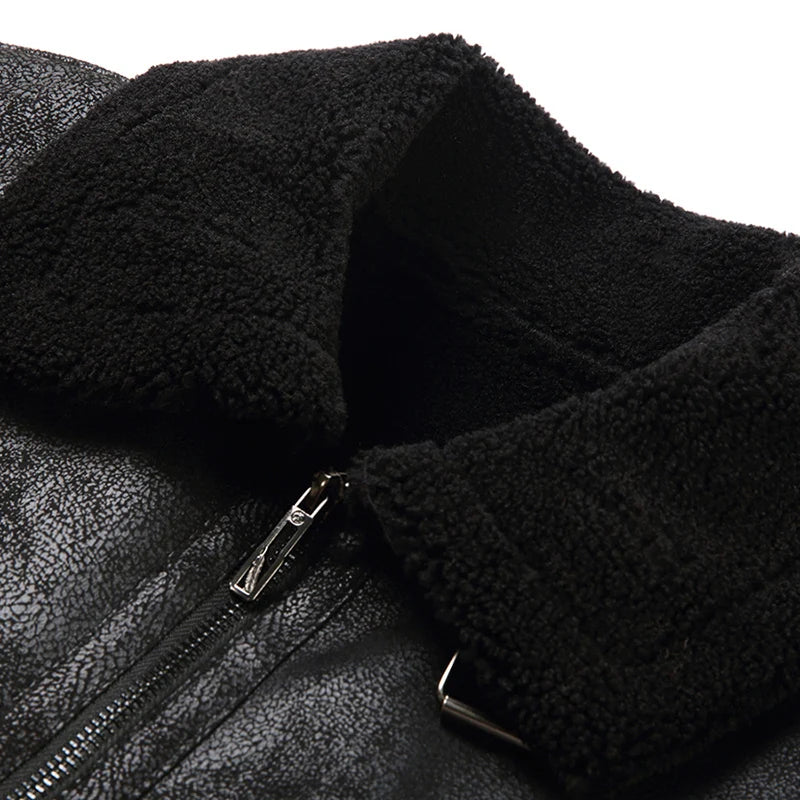 Funki Findz | Jackets | Men's Faux Leather Warm Fashion Jacket