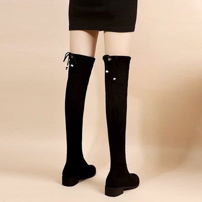 Funki Findz | Boots | Women's Thigh High Block Heel Boots 4|6|8