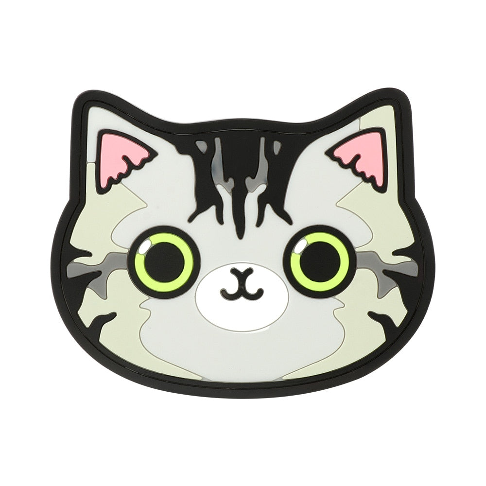 Funki Findz | Coasters | Cute Cartoon Cat Face Cup Mats 6 Pcs
