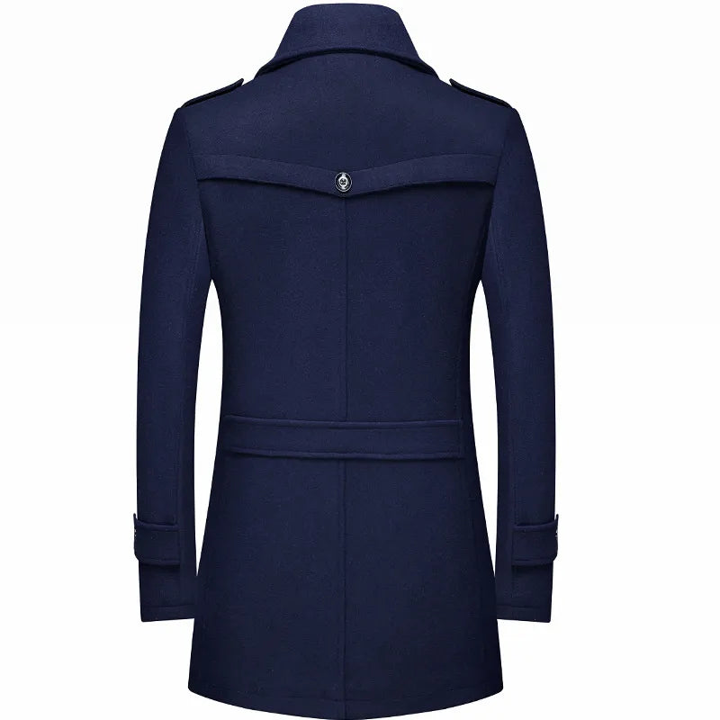 Funki Findz | Jackets | Men's Winter Woolen Long Trench Coat