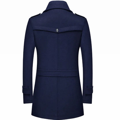 Funki Findz | Jackets | Men's Winter Woolen Long Trench Coat