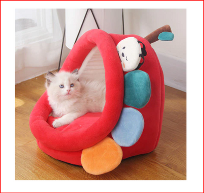 Funki Findz | Pet Beds | Cat Bed | Warm Cozy Kitten Cat Cave
