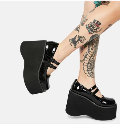 Funki Findz | Shoes | Women's Platform Wedge High Mary Janes