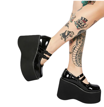 Funki Findz | Shoes | Women's Platform Wedge High Mary Janes