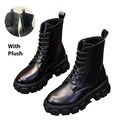Funki Findz | Boots | Women's Lace-up Chunky Combat Boots