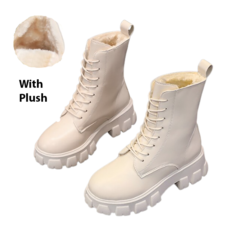 Funki Findz | Boots | Women's Lace-up Chunky Combat Boots